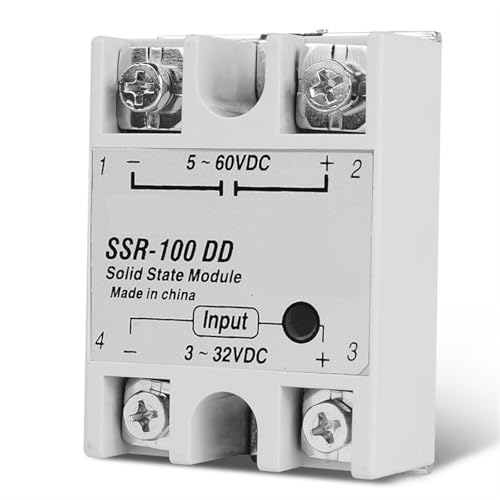 Relais statique 220V SSR100A à commutation rapide sans usure mécanique 5-60V CC - 5
