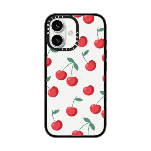 Coque iPhone 16 cerises CASETiFY pour une protection stylée en ville