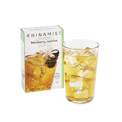 China Mist, Blackberry Jasmine Green Tea Bags For Iced Tea, (3 Pack) #TOP3