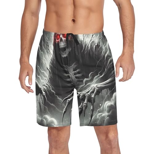 Colorful Pajama Shorts for Men Athletic Pj Sleep Shorts Funny Lightweight Pink Ragdoll Cat Spring Flowers S4