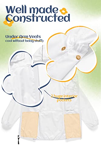 Image of CREATMO US Boys Girls Rain Coat Kids Reflective Cycling Jacket Waterproof Packable Children Windbreaker With Removable Hood