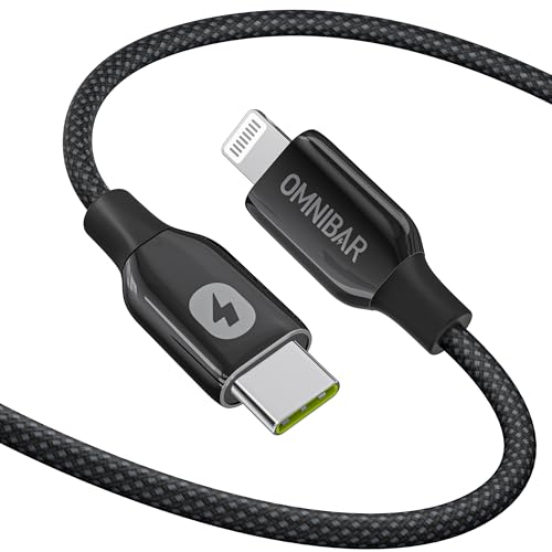 Image of USB C to Lightning Cable (6FT, Woven), MFi Certified iPhone Charger Cord, Nylon Braided Zinc Alloy Type C to Lightning Cable for Apple iPhone 14 13 12 11 X XR XS Pro, Pro Max, Plus, iPad
