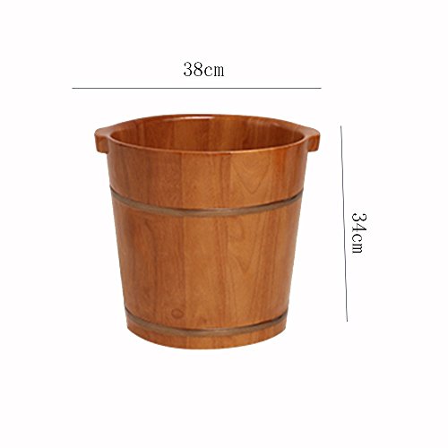 Tina para spa de pies de madera 38 cm x 34 cm miniatura 2