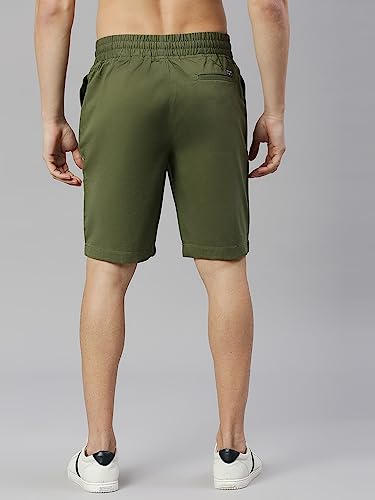Image of Thomas Scott Men's | Solid | Chino Shorts | Regular Fit | Cotton Elastane | Above Knee | Casual Short