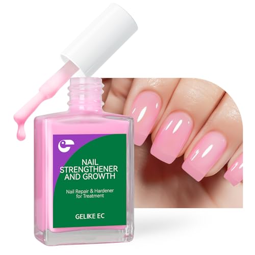 gelike ec Nail Ridge Filler For Damaged Nails: Gelike ec 8 in 1 Nail Strengthener for Thin Nails and Growth - Protein Nail Ridge Filler with Top Coat Free 552PCS