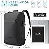 BanGe Sac à dos antivol avec port de charge USB, sac à dos d'affaires léger pour homme et femme, Noir (mise à niveau)., Medium, Ordinateur portable #5