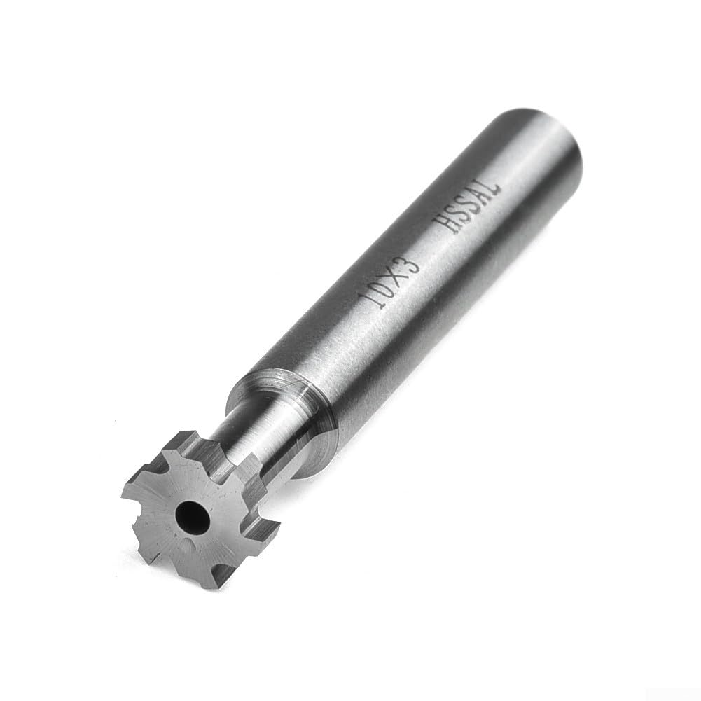 T-Nutfräser, 10 mm Schnittdurchmesser, 6 Rillen, gerader Schaft