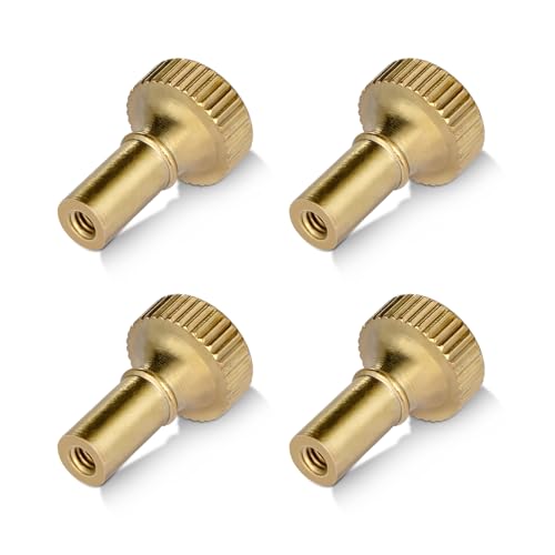 GooChan Brass Lamp Switch Knob Turn On/Off Light Switch Knob Replacement Standard Size Twist Switch Knobs Antique Brass Color (Gold)