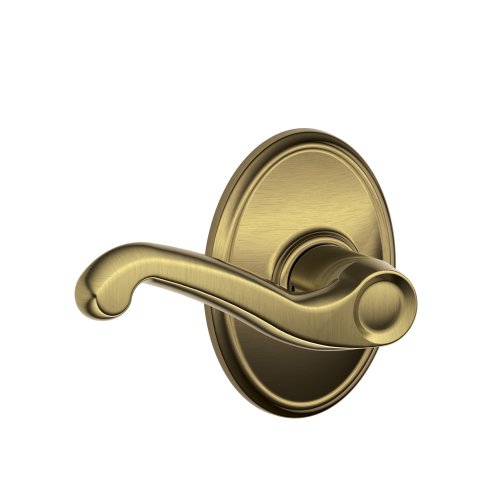SCHLAGE F10FLA609WKF Wakefield Collection Flair Passage Lever, Antique Brass
