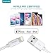 Overtime iPhone Lightning Cable, MFI Certified, Portable & Smart USB-A to Lightning Charging Cable, Fast Apple Charging Cord, 4ft iPhone Charger Cord Compatible with iPhone | iPad | iPod - White