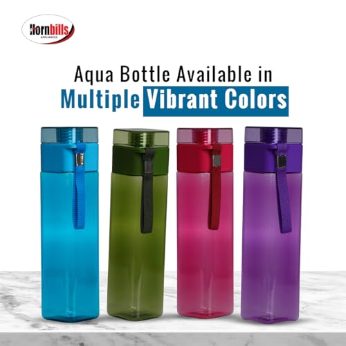 Image of HORNBILLS Aqua Fridge Water Bottle-900ml Each|Durable,Food Grade,Freezer Safe, Unbreakable|Ideal for Office,Gym,School,Travel Hiking Camping & Outdoor|Leak Proof & BPA Free| Everyday Hydration | Blue