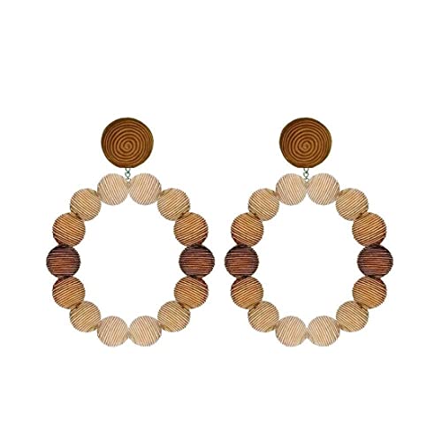 Suzanna Dai Silk Ombre Beige Hoop Earrings