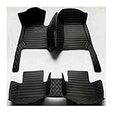 Fußmatten Für Buick Für Enclave 2022 2023 2024 2025 2026 Auto Fußmatten Leder Allwetter Wasserdichtes Komplettes Set(Striped All Black)