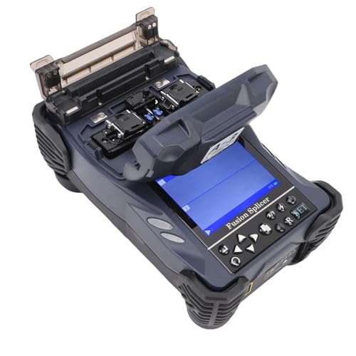 Depisuta Splicer de Fusion à Fibre Optique Intelligent Automatique, FTTH Fiber Optical Soudage D'épissage c ore Alignement Fibre Splicer Machine pour le Fil Couvert de la Queue de Cochon (EU)