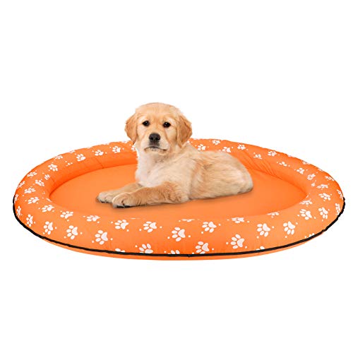 Mystery 55X38 In/140X96 Cm Dog Floats For Pool, Thickened Dog Pool Floats For Large Dogs/Puppies, Summer Inflatable Pool Float For Adult Swimming (Large-Orange) #TOP18