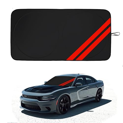 Front Windshield Sun Shade Fit for Dodge Charger Challenger Durango Journey Universal Fit to All...