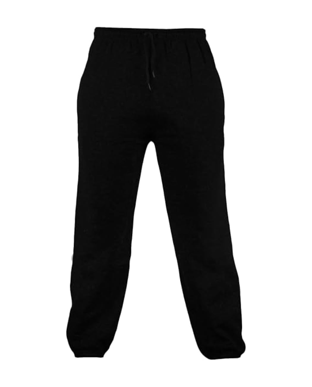 Fashion Lovers Men's Black Warm Fleece Tracksuit Bottoms Elasticated Waist Cuffed Gym Pants Soft Thermal Lounge Trousers Cozy Casual Sweatpants Winter Activewear Uk Sizes S-5Xl