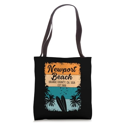 Bolsa tote de regalo y recuerdo de Newport Beach, Condado de Orange y California miniatura 1