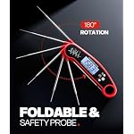 Meat Thermometer Digital, 1-2 Sec Instant Read, Food, Cooking, Grilling - Image 3