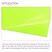 DMiotech 4Pcs Correction Gel Light Filter Overlay Transparent Plastic PVC Sheets Fluorescent Green for Photo，Film,Video