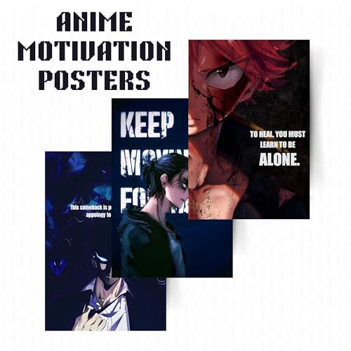 Image of Posters Inc Anime Motivational Wall Posters Moving Forward Sunset 6 A4