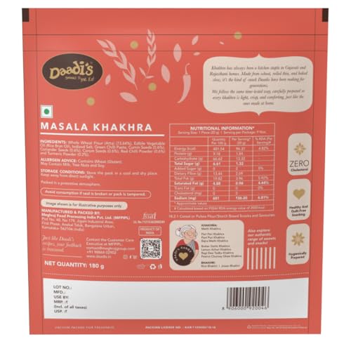 Image of Daadi's Masala Khakhra 180g