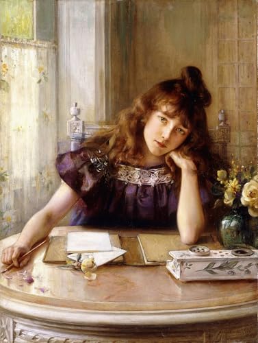 La Lettre d'Albert Lynch poster impression sur toile de salon