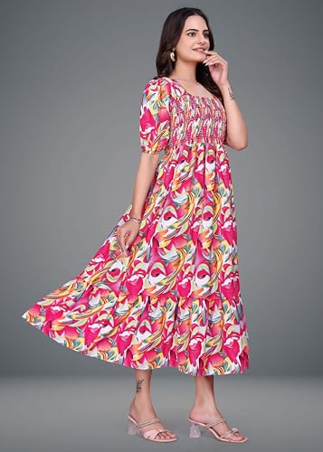 Image of Women A-line Multicolor Dress Group 10