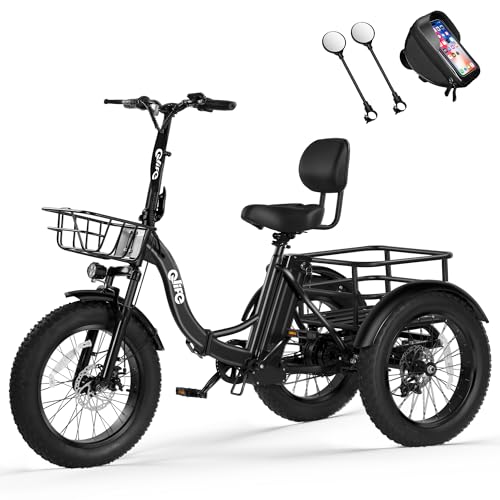 Qlife Triker Plus Electric Trike for Adults, Peak 1200W Motor