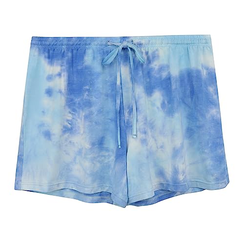 Image of Joyaria Cooling Pajamas Bamboo Viscose Women Short Sleeve V Neck PJ Shorts Set