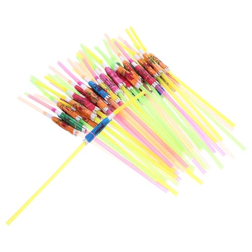Veemoon 100pcs pitillos desechables coloridos para fiesta