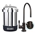 WaterChef Premium Under-Sink Water Filtration System U9000 w/Intelligent Monitor (Oil-Rubbed Bronze Designer Faucet), Certified for 78 Contaminants, 1,000 Gal. - Made in USA