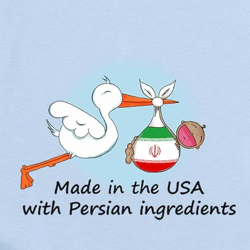 CafePress Stork Baby Iran USA Infant Bodysuit Cute Infant Bodysuit Baby Romper2