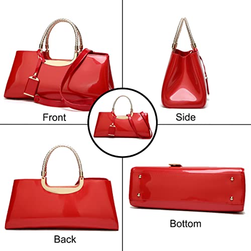 Bolso de mano brillante para mujer XingChen de cuero sintético miniatura 6