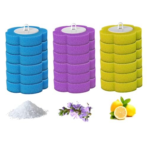 Spazzola per detergente per Servizi igienici, rimovitore monouso per la Spazzola da Toilette 18pcs da 3 Strati Ricarica la Testa della Spazzola per Il Lavaggio del Pavimento del Bagno Bacino di lavag