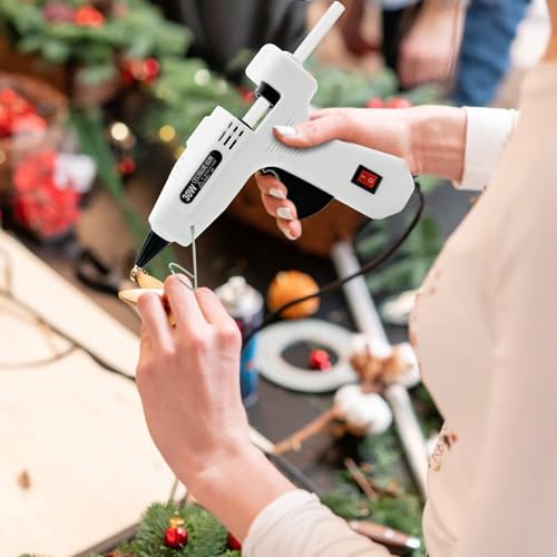 Liumai Hot Melt Gun Kit with 30Pcs Glue Sticks, Hot Glue Gun Mini for Crafts with On/Off Switch for School DIY, Crafts - Image 6