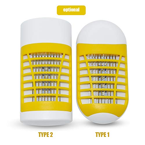 Andoer Lâmpada mosquiteira assassina AC 110-220 V para interior Lâmpada repelente de mosquitos com s