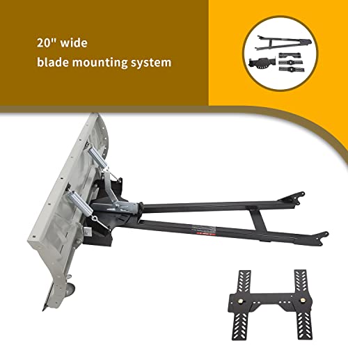 KUAFU Snow Plow Blade Universal Kit Steel Adjustable 48" Complete Universal Kit Package Compatible with ATV Honda Kawasaki Polaris Aeon Crossland Arctic-Cat Alterra (You Will get 2 Packages)