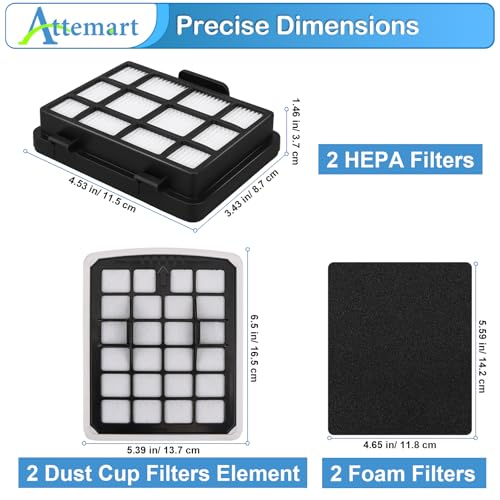 Image of Replacment Filter Compatible with Eureka NEN186BL NEN180 Bagless
