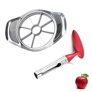 Appelsnijder, Appelverdeler Fruitverdeler Roestvrij Staal Appelboor, Stevig en Scherp voor Het Snijden van Fruit voor Salades en Compotes – gemakkelijk schoon te maken
