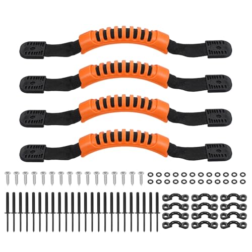 Kit poignées de transport kayak canoë orange de rechange avec visserie