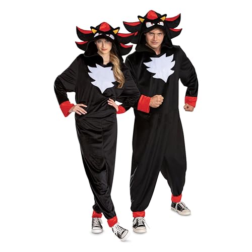 Combinaison Shadow Sonic Movie 3 adulte avec capuche intégrée taille XS S