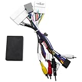 16pin Car Stereo Radio Power Wiring Harness Canbus Box Fit for Nissan X-Trail Teana Navara Qashqai Sentra Support Factory Bose Amplifier OEM Backup Camera