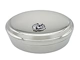 Kiola Designs Oval Alligator Pendant Trinket Jewelry Box