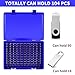Flash Drive Case USB Memory Stick SD Card Storage Organizer- Holds 134pcs Thumb Drive Electronic Accessories Holder for Sandisk/for Samsung/for Inland/for PNY/for Netac (Blue)