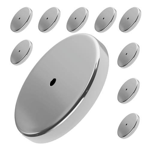 Master Magnetics Ceramic Round Base Magnet Pack with Hole, Ideal for Securing Items in Home, Shop, and Commercial Spaces, Multiple Sizes