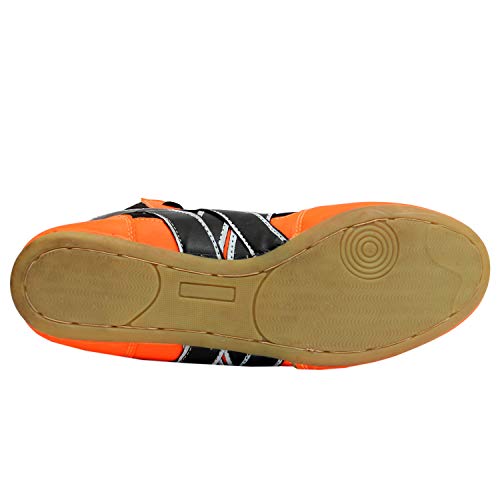 Image of RXN Men's Faux Leather Wrestling Shoes with Rubber Sole for Training
