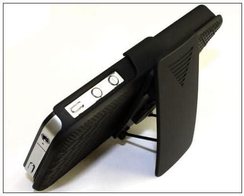 BlastCase Shell Holster Combo for Apple iPhone 4 - Non-Retail Packaging - Black