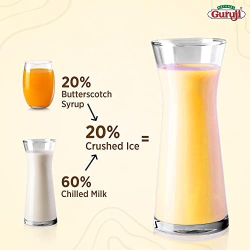 Image of Jai Guruji Butterscotch Dry Fruit Syrup Sharbat, Instant Refreshing Drink For Summer (Mix with milk Only) - 750ml