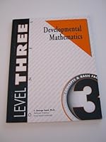 Developmental Mathematics Student Workbook, Level 3. Ones. Subtraction Concepts and Basic Facts 1587460033 Book Cover